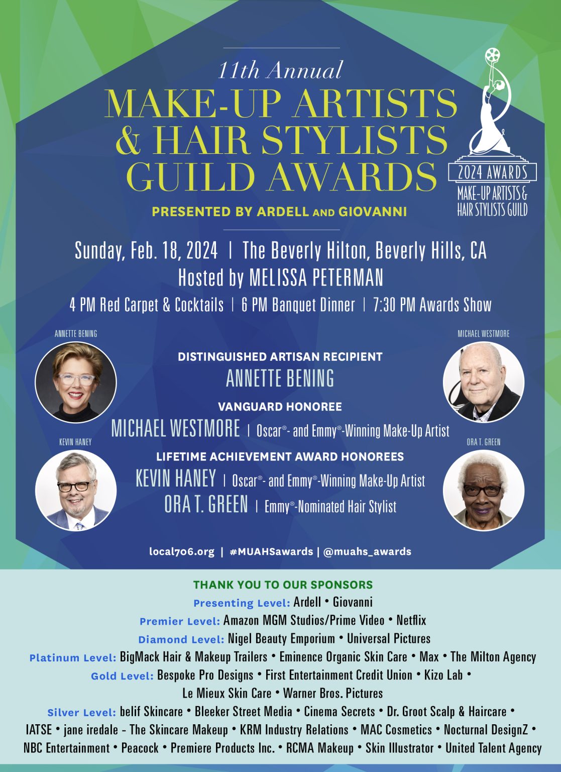 11th Annual MUAHS Guild Awards Local 706